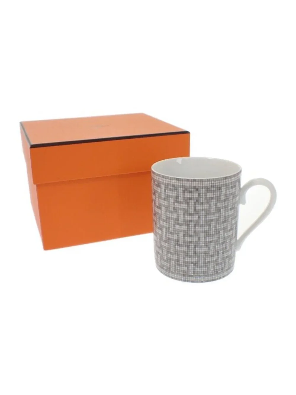 Hermes Mosaic 24 Goods Included Tableware Western Cup Porcelain Gray